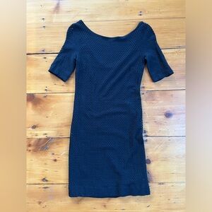 Banana Republic Black Body-con Eyelet Dress